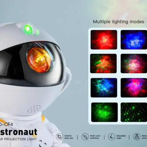 Мини-лампа проектор звёздного неба XO CF4 Astronaut (белая)