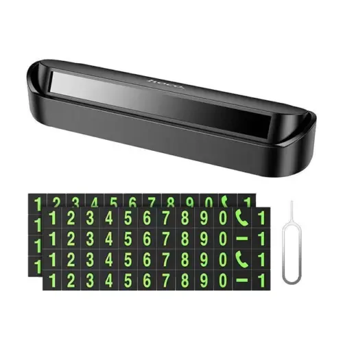 Автомобильная парковочная табличка HOCO DPH01 Cool Sign Push-Type (чёрная)