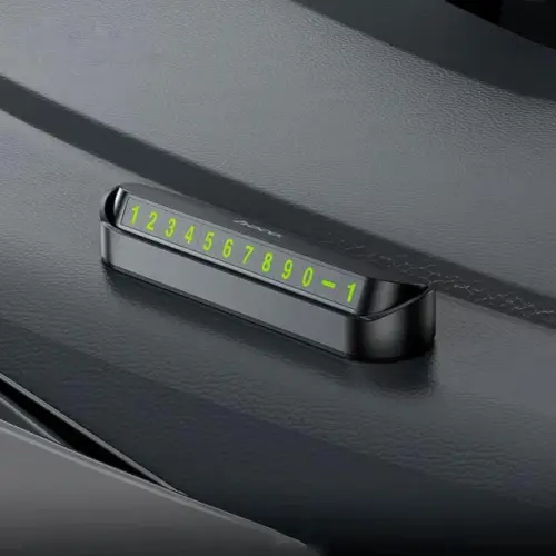 Автомобильная парковочная табличка HOCO DPH01 Cool Sign Push-Type (чёрная)