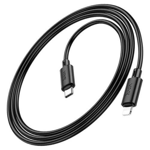 Кабель зарядки и передачи данных HOCO X88 Gratified PD Lightning для iPhone (чёрный)