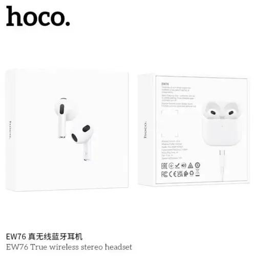 Беспроводные наушники HOCO EW76 True Wireless Stereo (белые)