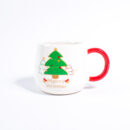 Cană "Anul Nou" ceramică cu capac 360 ml (66-9849)