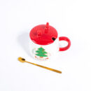 Cană "Anul Nou" ceramică cu capac 360 ml (66-9849)