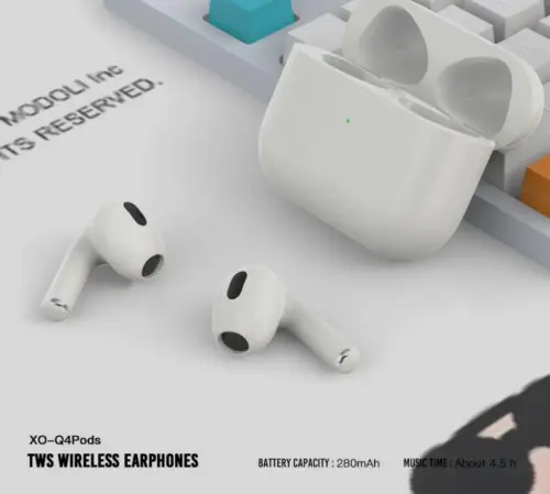 Беспроводные наушники XO Q4Pods Bluetooth полный функционал (белые)