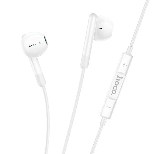 Проводные цифровые наушники HOCO M93 Joy Type-C с микрофоном и управлением на кабеле (белые)