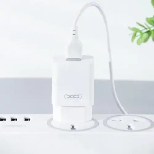 Зарядное устройство XO L99 (EU) 2.4A USB с кабелем Type-C (белый)