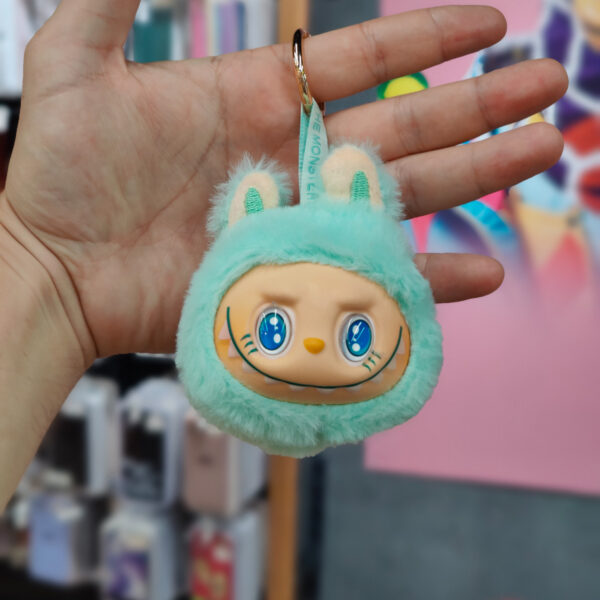 Брелок мягкая игрушка "Милая голова Зайчика Лабубу / Labubu" (13 cm)