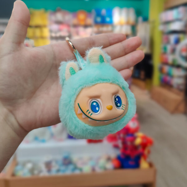 Брелок мягкая игрушка "Милая голова Зайчика Лабубу / Labubu" (13 cm)