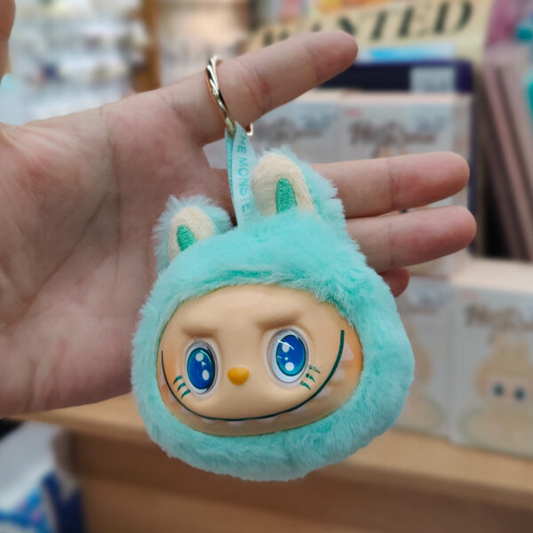 Брелок мягкая игрушка "Милая голова Зайчика Лабубу / Labubu" (13 cm)