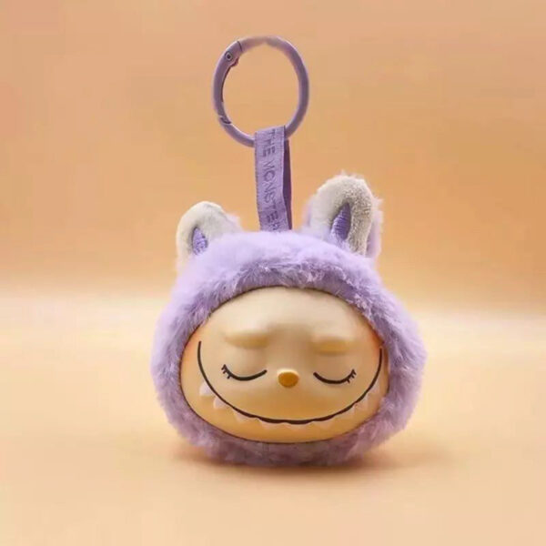 Брелок мягкая игрушка "Милая голова Зайчика Лабубу / Labubu" (13 cm)