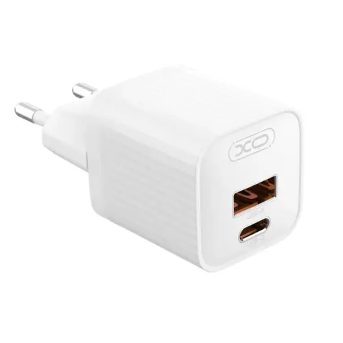 Зарядное устройство XO L147(EU) PD20W 1USB-A + 1USB-C с кабелем Lightning (белый)