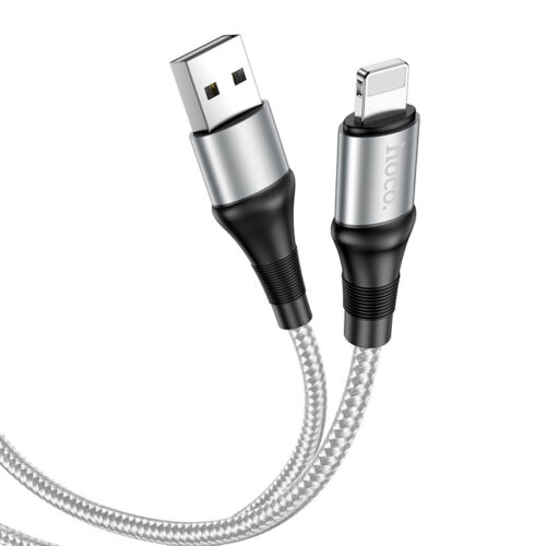 Кабель зарядки и передачи данных HOCO X50 Excellent USB to Lightning для iPhone (серый)